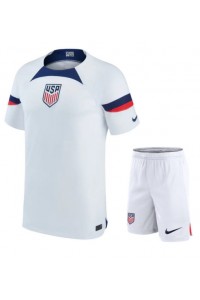 Verenigde Staten Babytruitje Thuis tenue Kind WK 2022 Korte Mouw (+ Korte broeken)